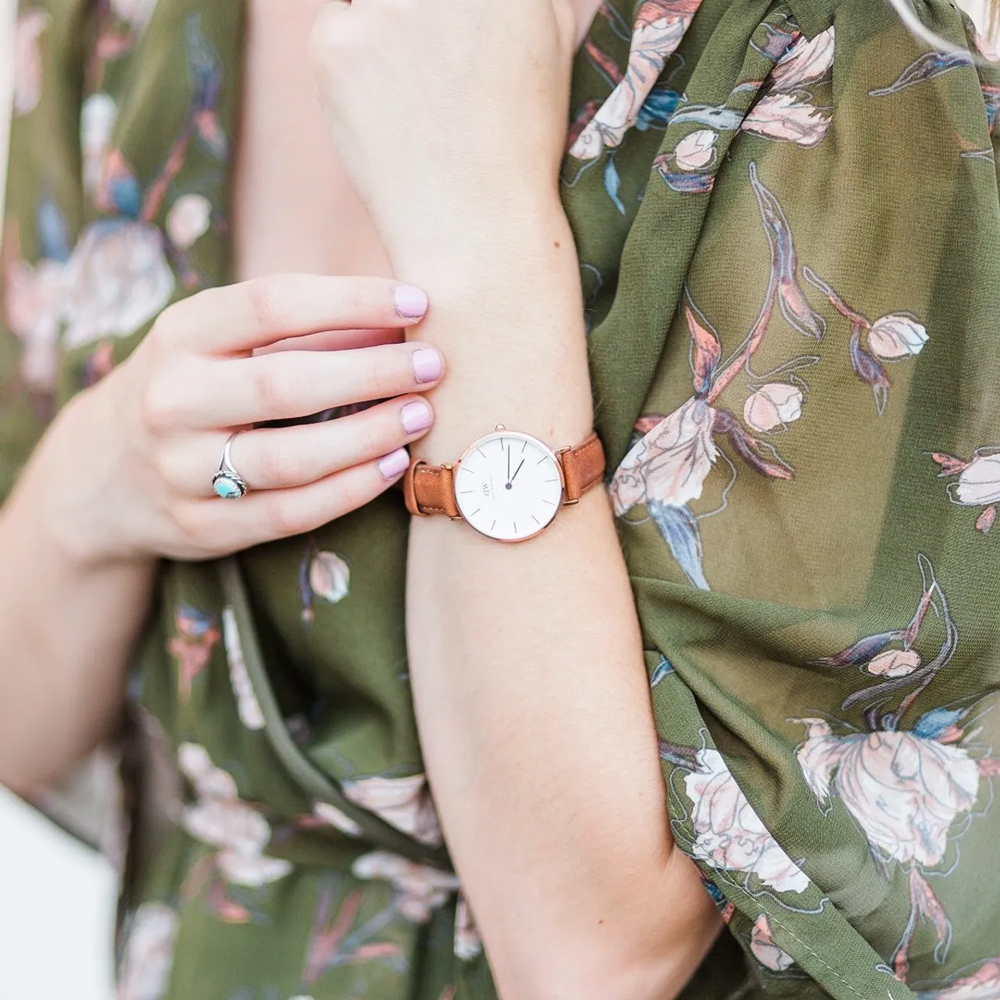 다니엘 웰링턴 PETITE DURHAM DW시계 가죽밴드 패션워치