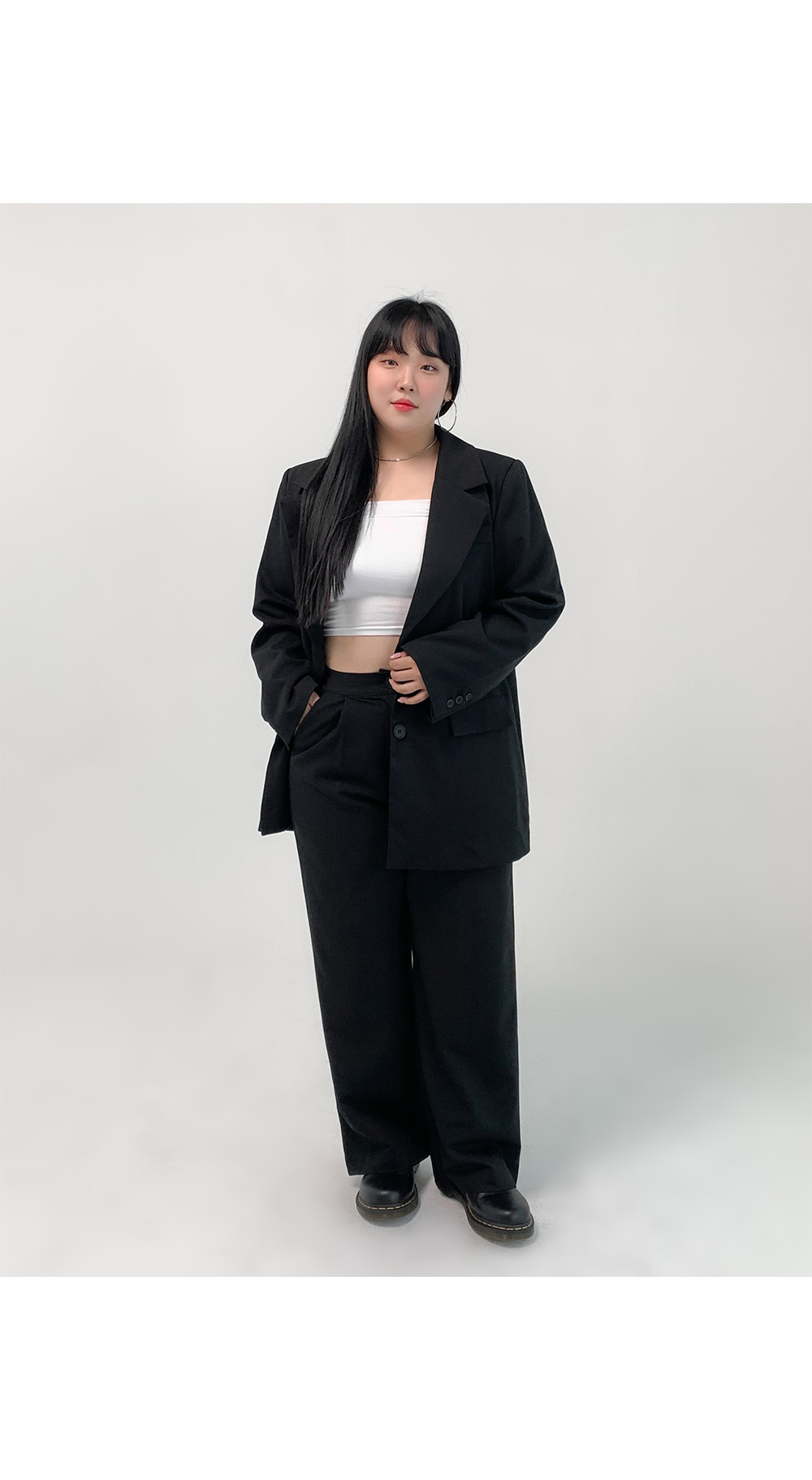 [3천장돌파][MADE] 빅사이즈 S-4XL 라이프 시리즈 와이드 밴딩 슬랙스 하객룩 상세 이미지 29