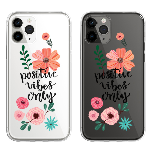 꽃 무늬 플라워 패턴 투명 젤리 케이스 - 상품 이미지