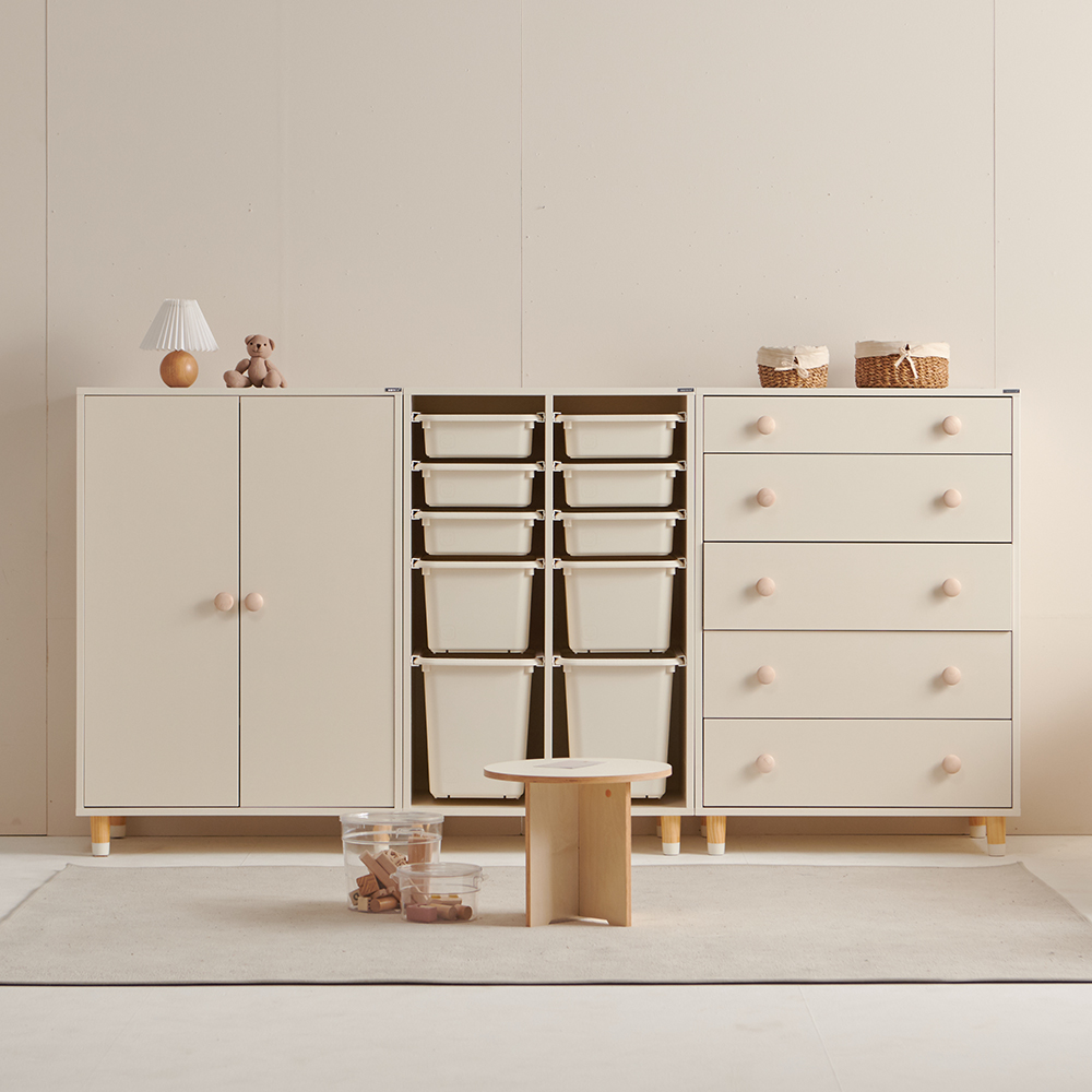 뉴수플레 1600mm 베이비장 세트 키즈 아기 옷장 패밀리옷장