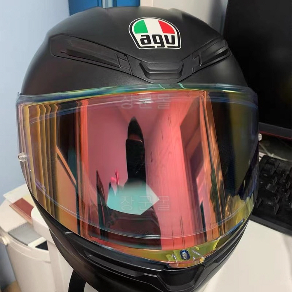 AGV K6 K6S 쉴드 호환 레보 스모그 미러 블루미러 클리어 - 상세 이미지 5