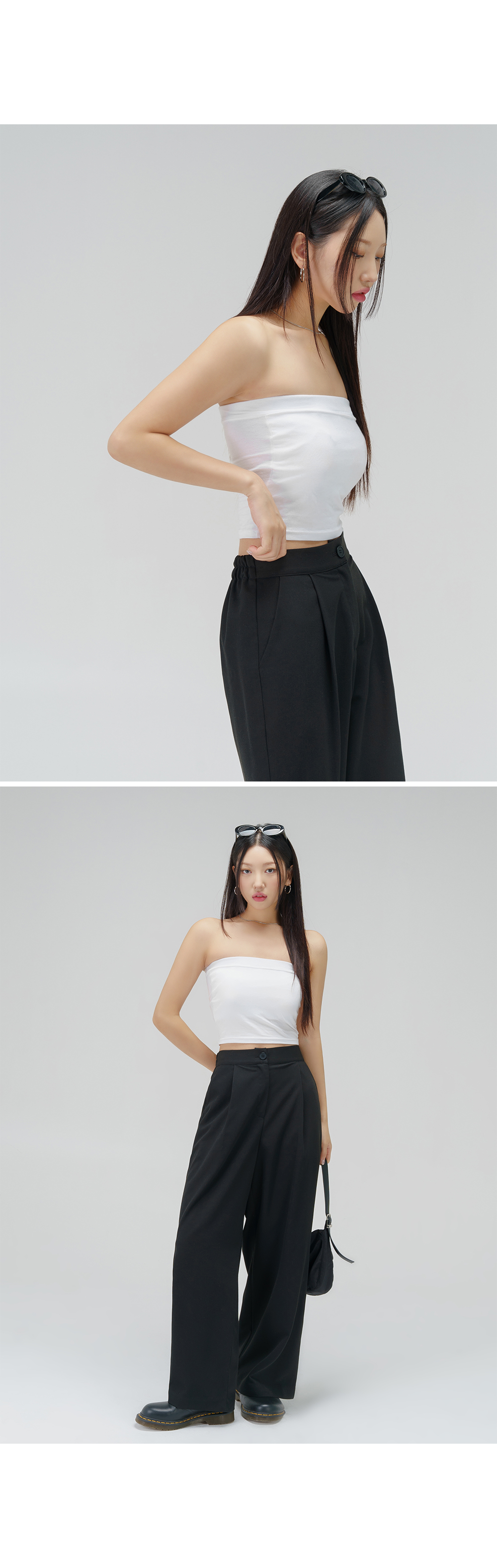 [3천장돌파][MADE] 빅사이즈 S-4XL 라이프 시리즈 와이드 밴딩 슬랙스 하객룩 상세 이미지 16