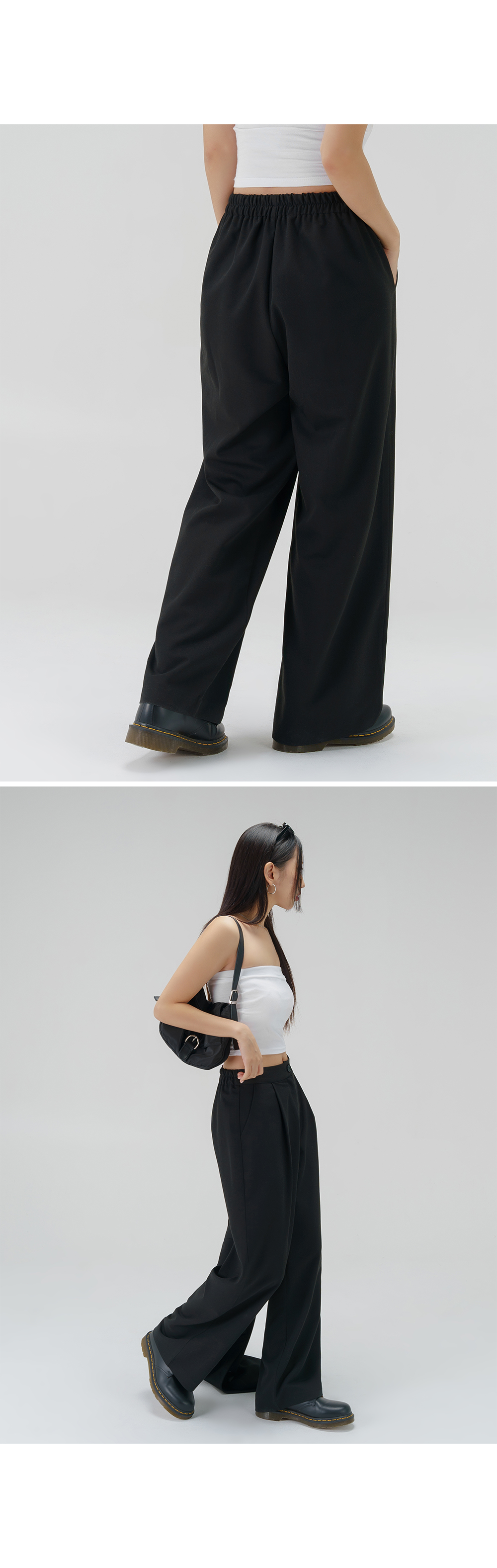 [3천장돌파][MADE] 빅사이즈 S-4XL 라이프 시리즈 와이드 밴딩 슬랙스 하객룩 상세 이미지 22
