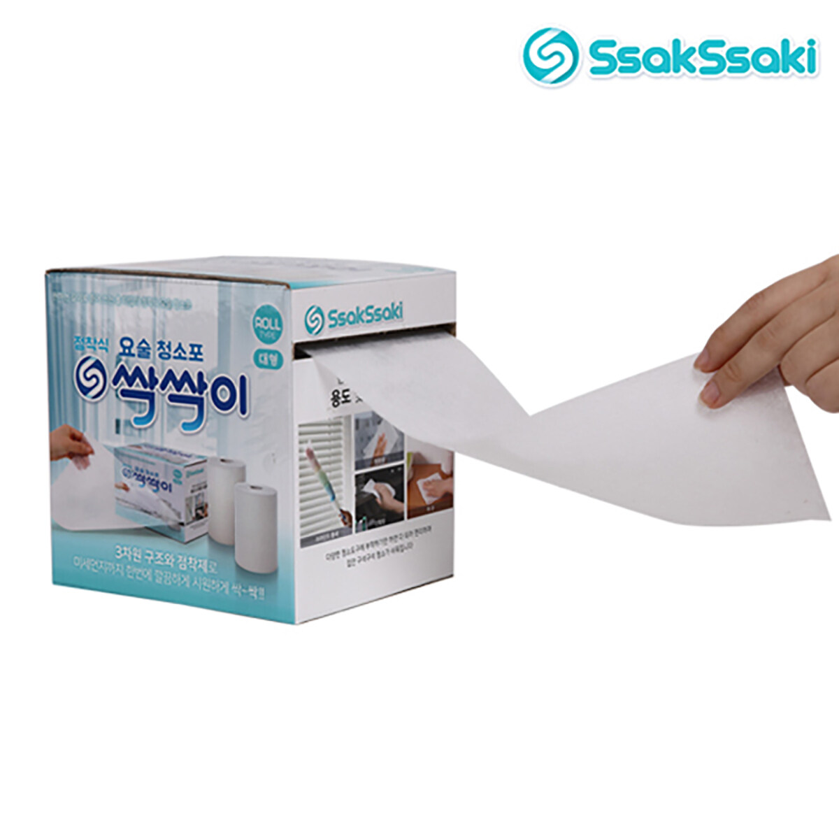 점착식 요술 청소포 싹싹이 총 180매(60매x3팩) - 메인 이미지