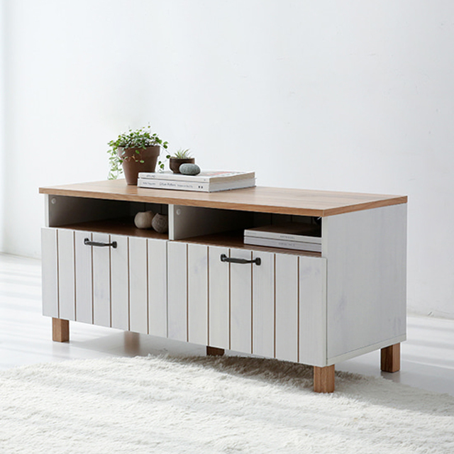 GOVANO 콘솔수납장 CHM46100 1000x400x460mm, 2단, 화이트파인베니어 8662.8207 - 상세 이미지 3