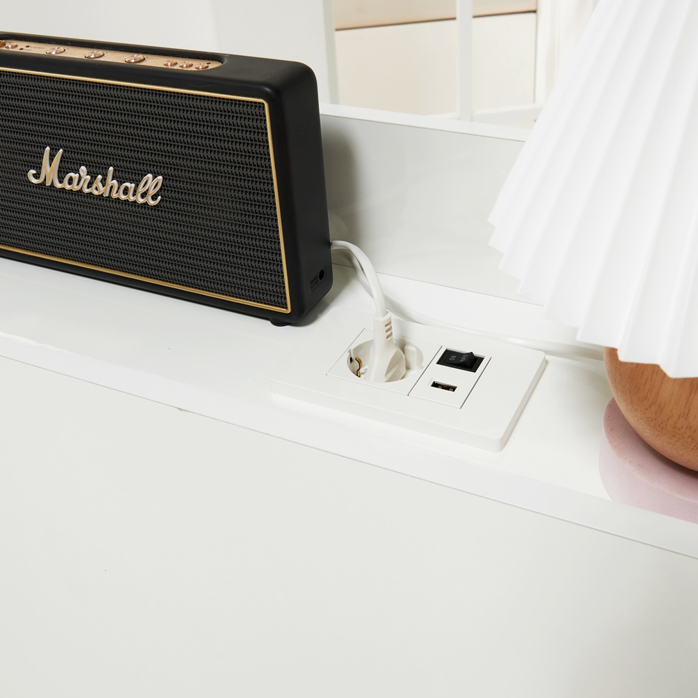 침대헤드보드 저상형 침대헤드 선반 프레임 수납 Q(퀸), 화이트