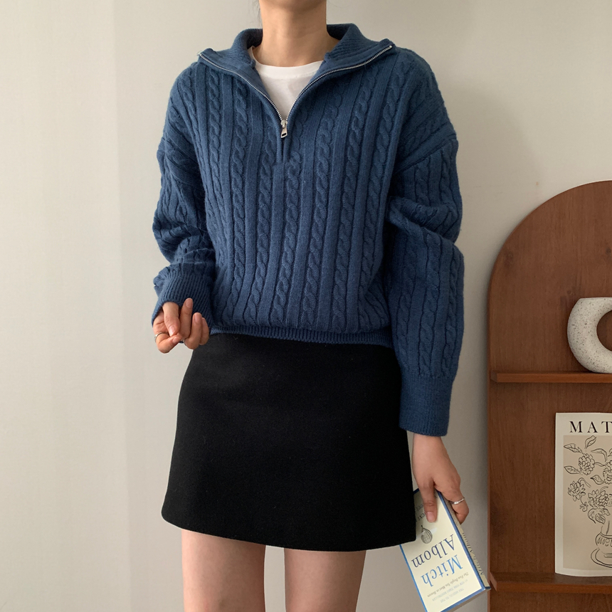 [단독][4만장돌파💙/자체제작][미니스커트/치마바지] 여름 하이웨스트 A라인 미니 스커트 치마 SK414 상세 이미지 18