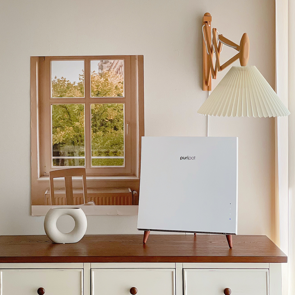 퓨리팟 F1N 슬림 공기청정기 공기살균기 필터없는 냄새제거 살균 공청기