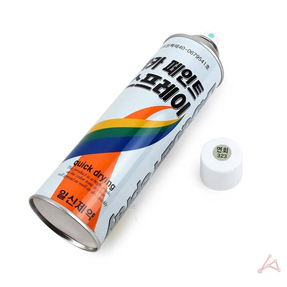 유광락카 유성 방청 도색 목재 나무 연회색 회색 락카 라카 스프레이 뿌리는 페인트 이미지 3