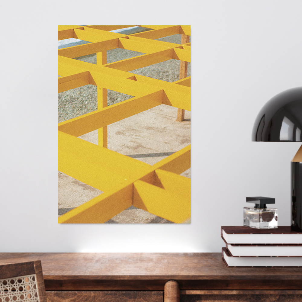 인테리어 그림 거실 액자 접착 포스터 캔버스 노랑시리즈 01 A2