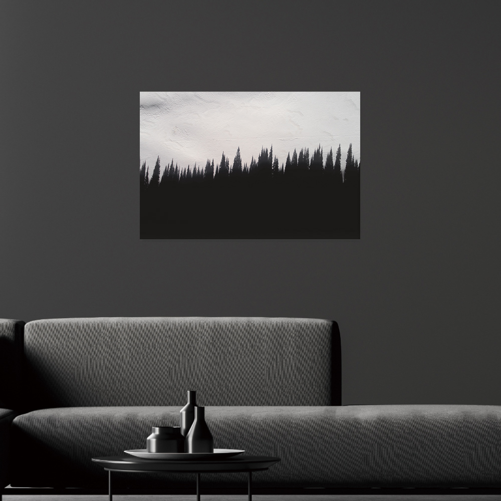 인테리어 그림 거실 액자 접착 포스터 캔버스 블랙시리즈 01 A2