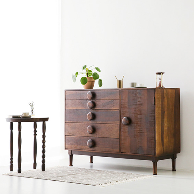 VICTOR 사이드보드 12085 시샴나무 1200x450x850mm, 5단, 2882.0762 - 상세 이미지 2