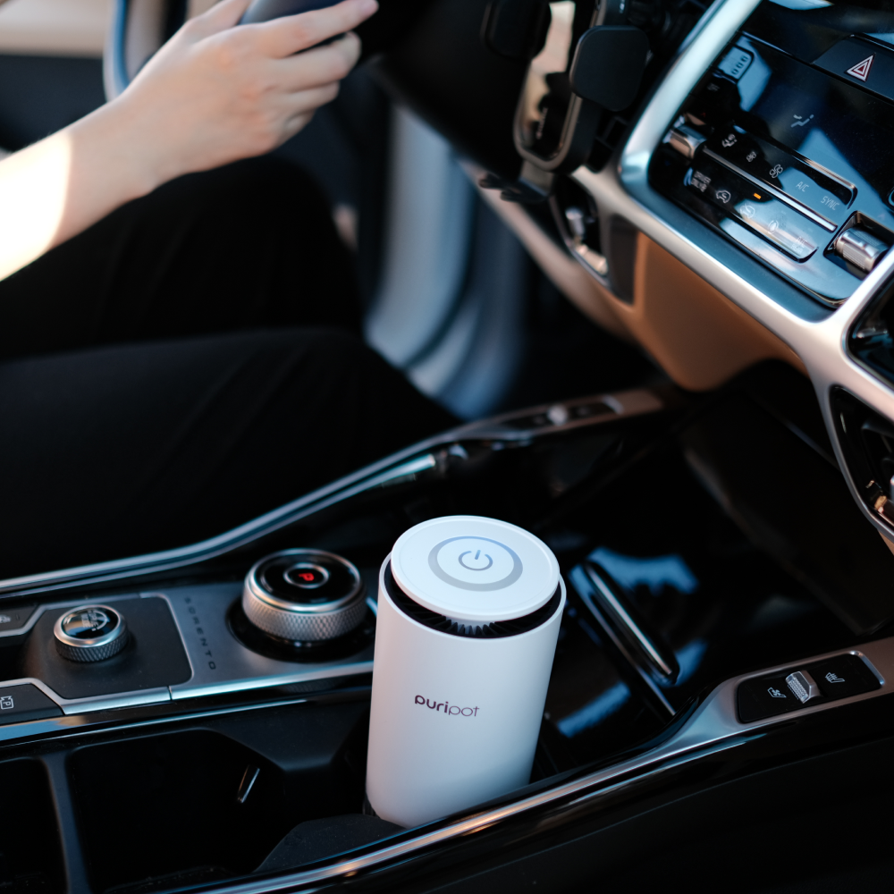 퓨리팟 M1 미니 공기청정기 차량용 공기살균기 필터교체없는 아기방 자동차 냄새제거 공청기