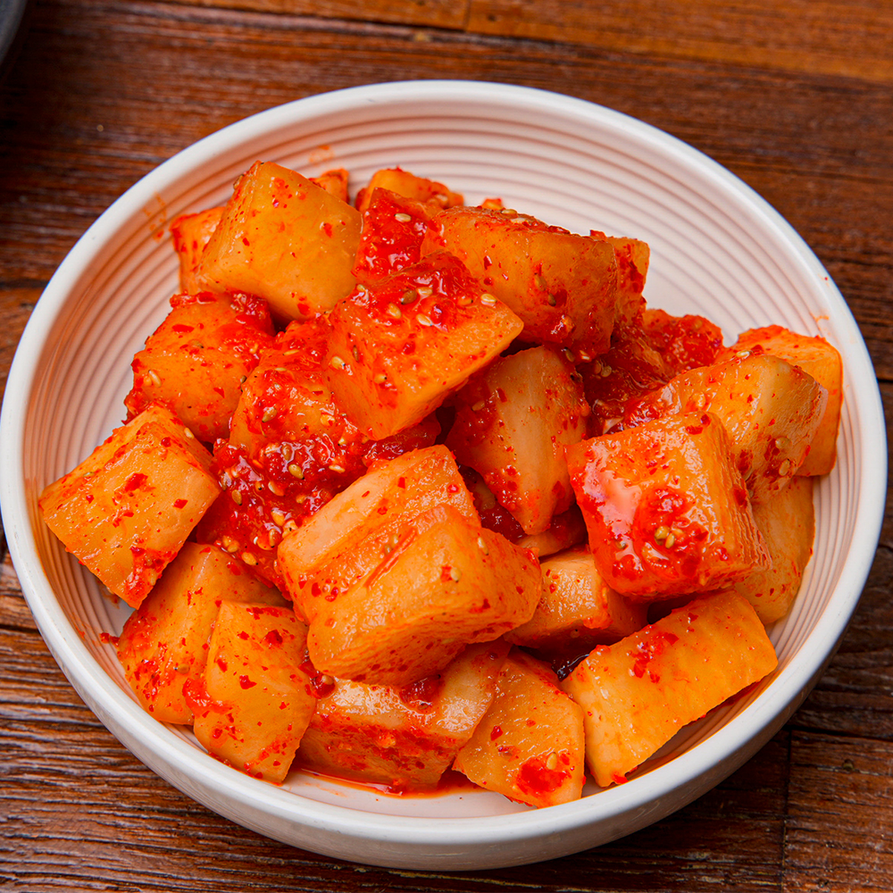 전라도  여수 돌산 갓김치 1kg ( 배추,파  열무, 총각김치, 고들빼기, 깍두기) HACCP 이미지 6
