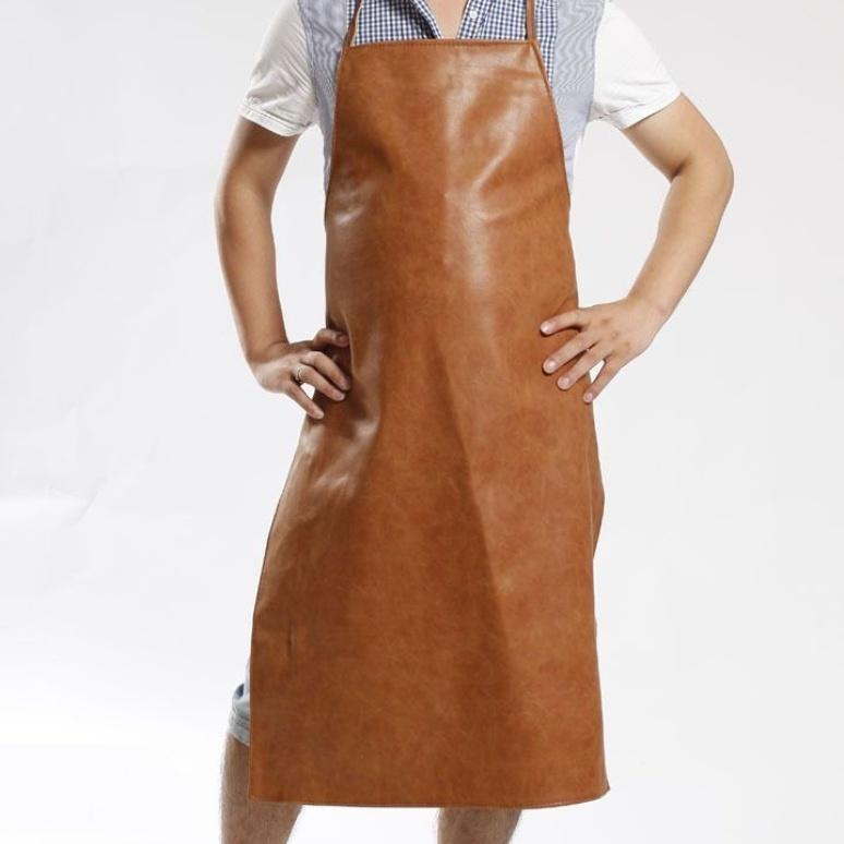 김장용앞치마 김장 방수 앞치마 캠핑용 매장용 식당용 앞치마 브라운