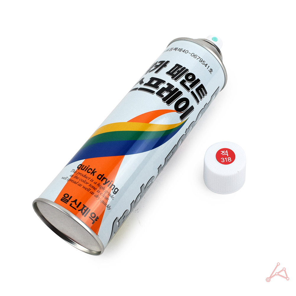 유광락카 유성 방청 도색 목재 나무 빨간색 적색 락카 라카 스프레이 뿌리는 페인트 - 상세 이미지 3