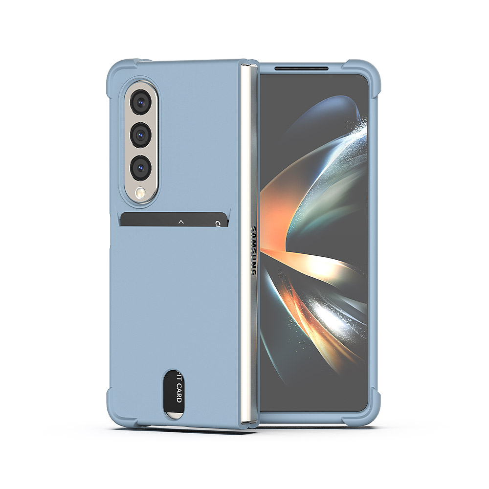 갤럭시 케이스 카드 수납 지갑 블랙, 갤럭시Z 폴드4 - 상품 이미지