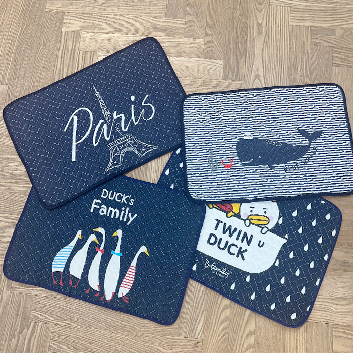 [더베딩샵] 순면 워싱 발매트 4종