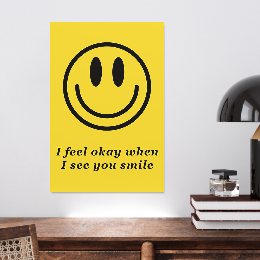 인테리어 그림 거실 액자 접착 포스터 캔버스 노랑시리즈 01 A2