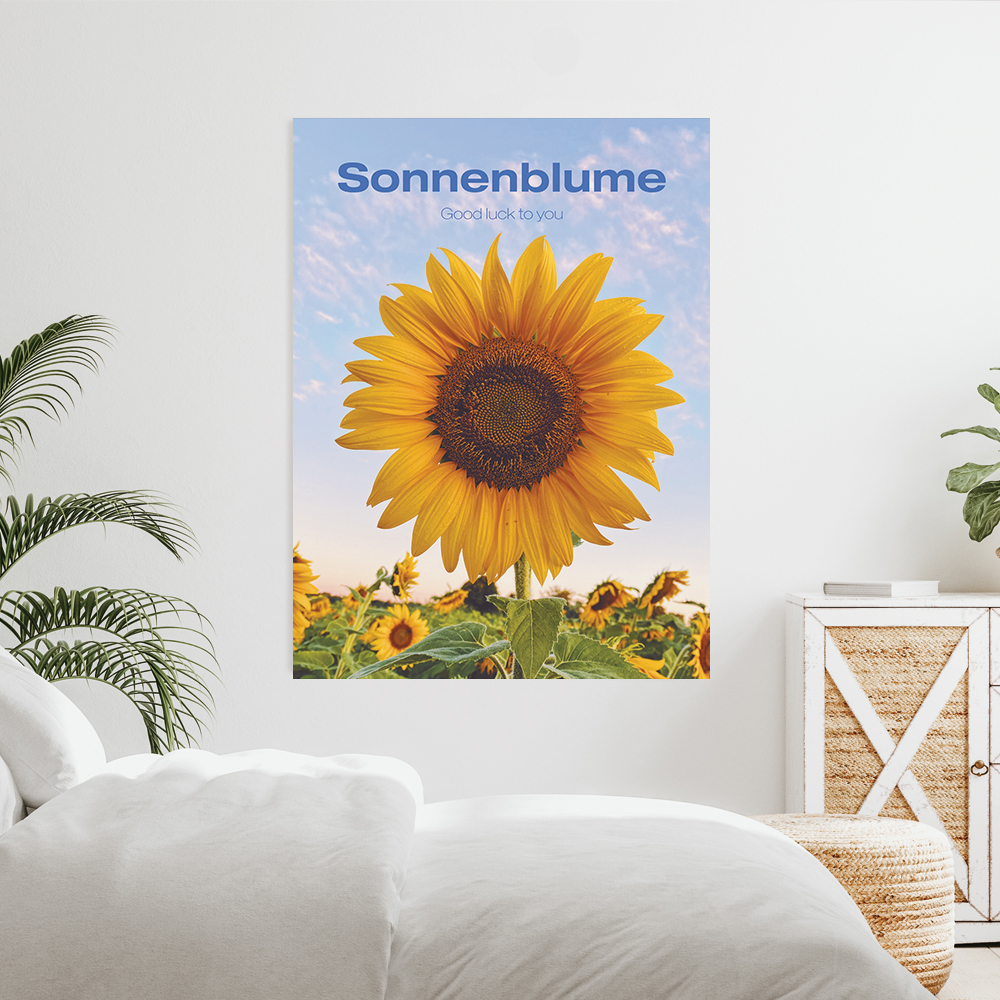 해바라기 그림 개업 거실 황금 집들이 선물 액자 인테리어 개업선물포스터 썬플라워 A2