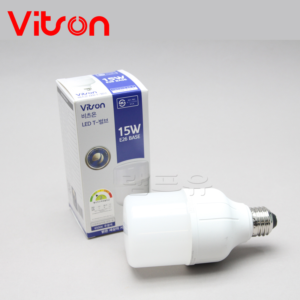 비츠온 LED T벌브 15W 주광색 전구색 E26 LED전구 빔벌브 PC글로브사용 AS2년 - 상품 이미지
