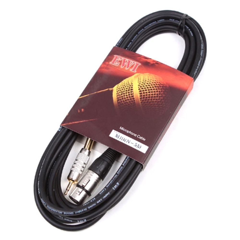 EWI MBRN 1.5m XLR 잭 -3.5 TS 음향 케이블 오디오 믹서 마이크 연결선