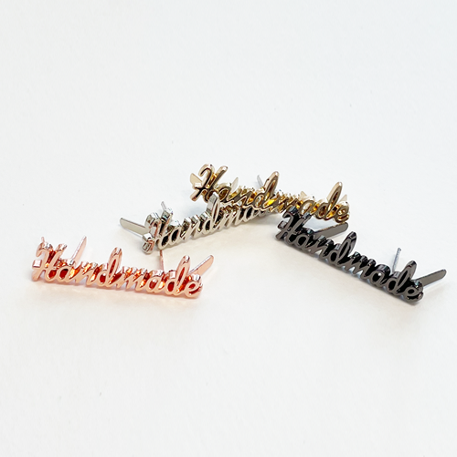 ★4컬러세트★ DIY)핸드메이드 필기체 금속라벨-소(3.5cm) - 상품 이미지