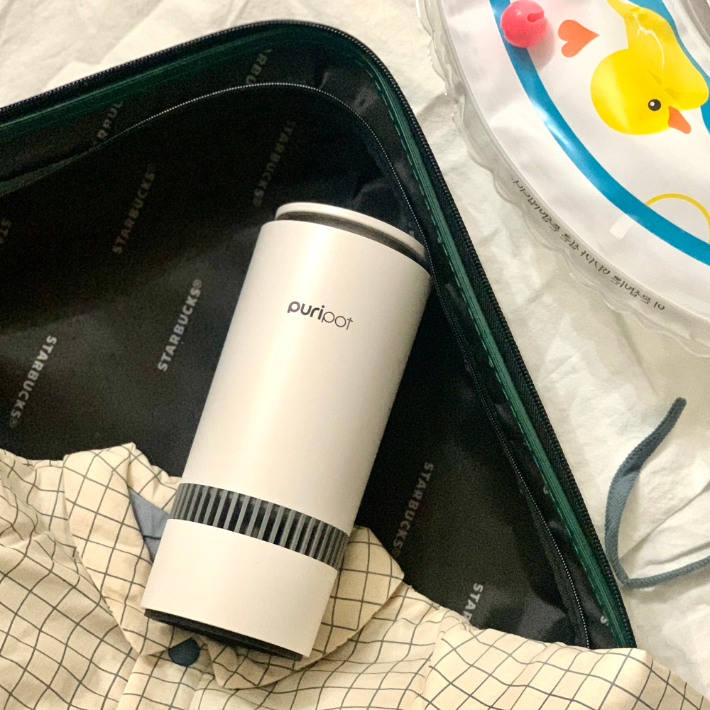 퓨리팟 M1 미니 공기청정기 차량용 공기살균기 필터교체없는 아기방 자동차 냄새제거 공청기