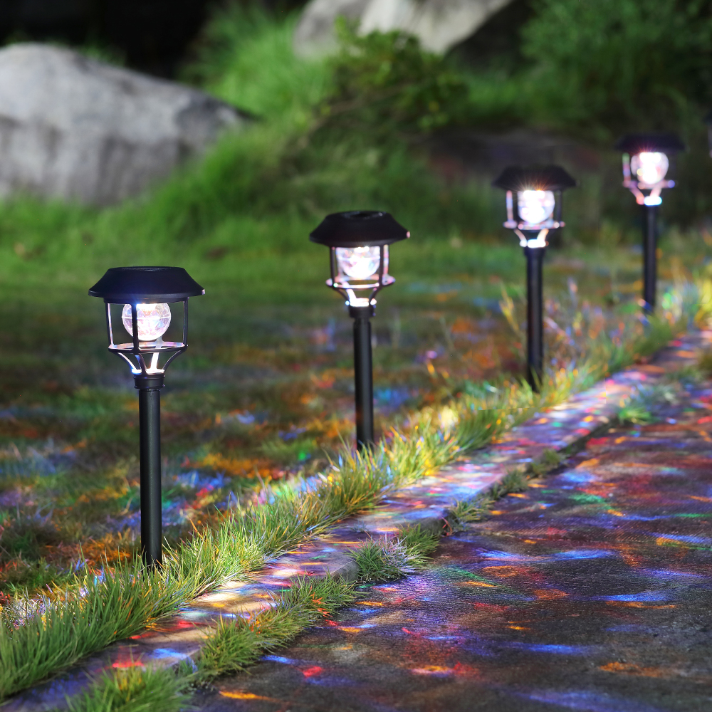 솔라콤 태양광 정원등 태양열 조명 가로등 잔디 LED 수정 구슬