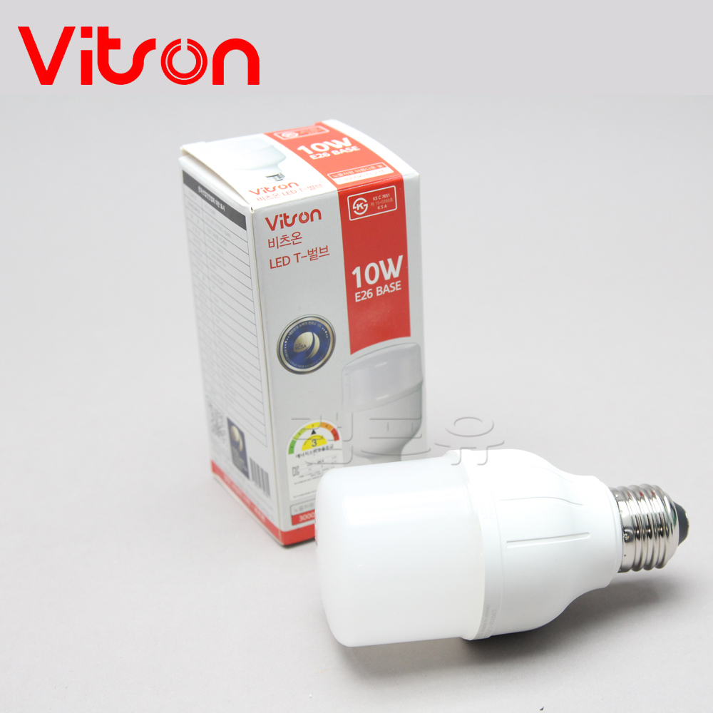 비츠온 LED T벌브 10W 주광색 전구색 E26 LED전구 빔벌브 PC글로브사용 AS2년 - 상세 이미지 2