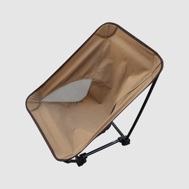 KOOLMAN 쿨맨 캠핑 의자 그라운드 경량 스퀘어 이너 체어 숏, 라이트브라운, 1개