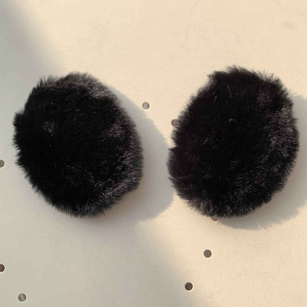 [1쌍/2pcs] 따뜻한 똑딱이 양털 뽀글이 퍼 융털 기모 끈없는 귀마개 5color 상세 이미지 75