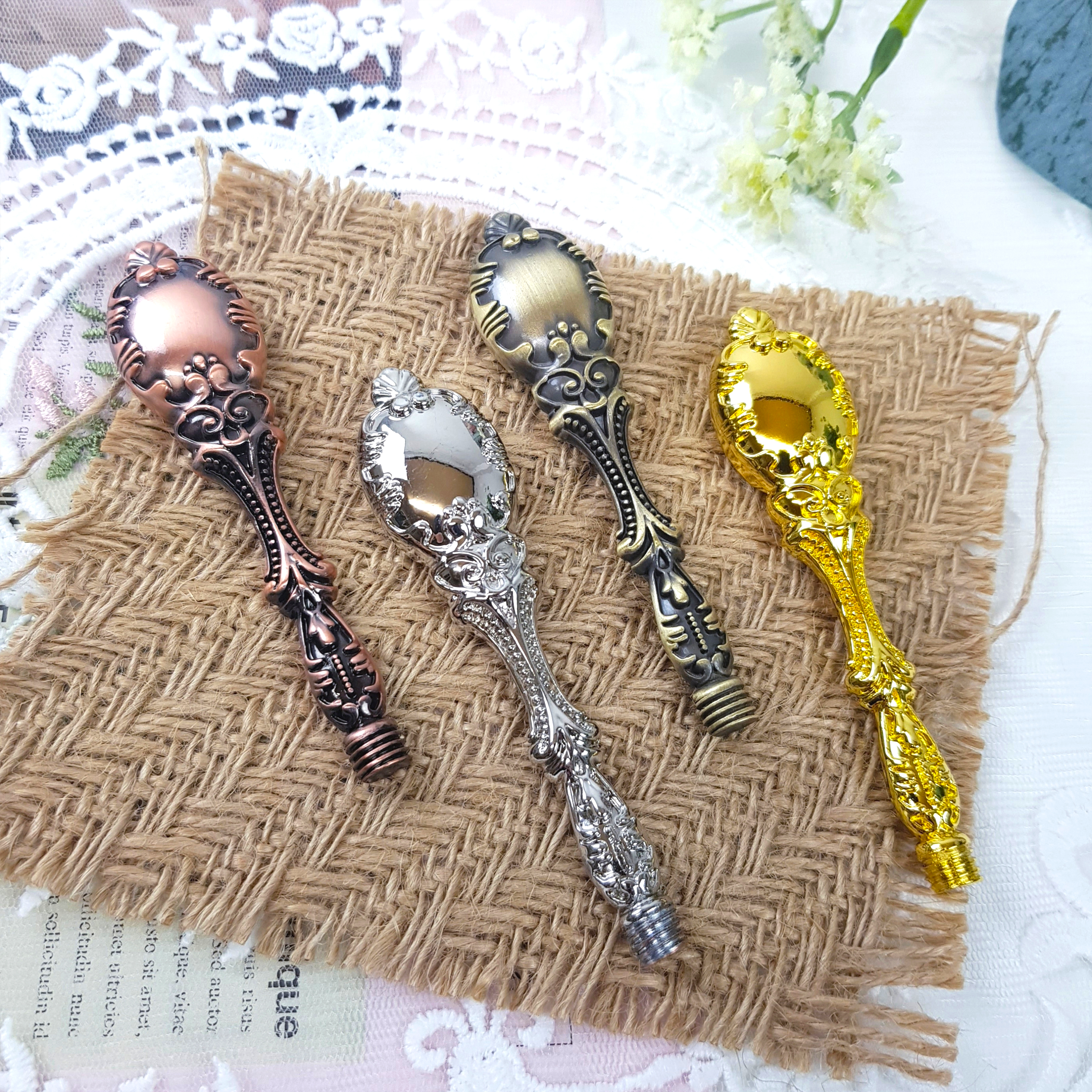 [실링왁스 손잡이] 클래식 손잡이 핸들 브론즈 골드