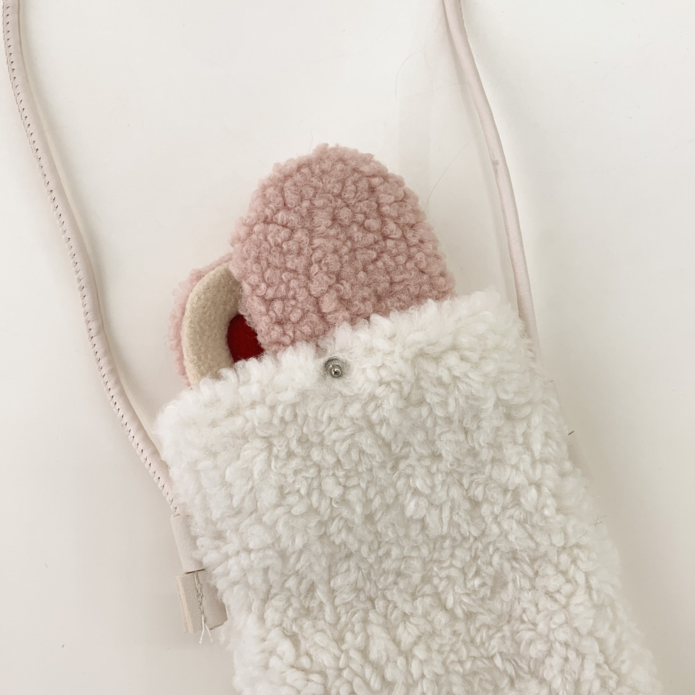 [1쌍/2pcs] 따뜻한 똑딱이 양털 뽀글이 퍼 융털 기모 끈없는 귀마개 5color 상세 이미지 5
