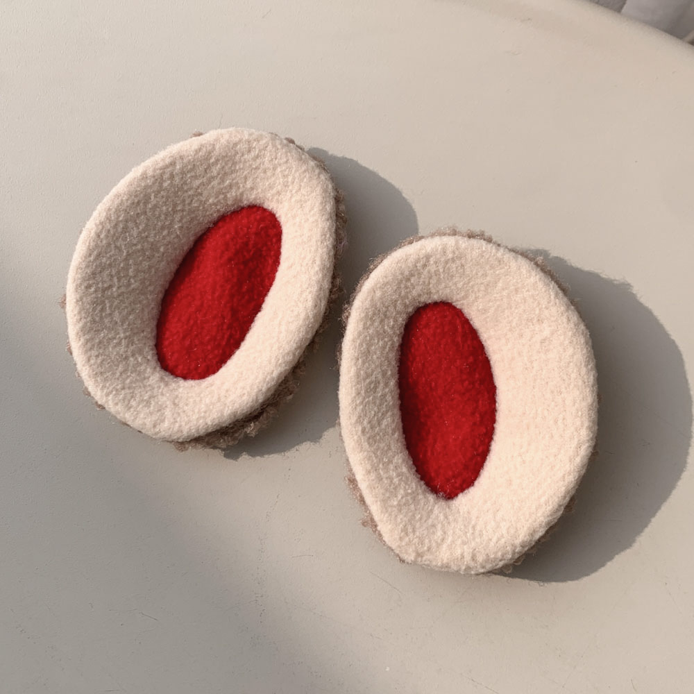 [1쌍/2pcs] 따뜻한 똑딱이 양털 뽀글이 퍼 융털 기모 끈없는 귀마개 5color 상세 이미지 36