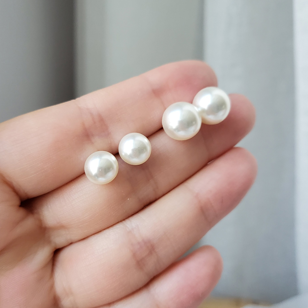 925 실버 국산 고급 진주 8mm 10mm 16mm 펄 귀걸이