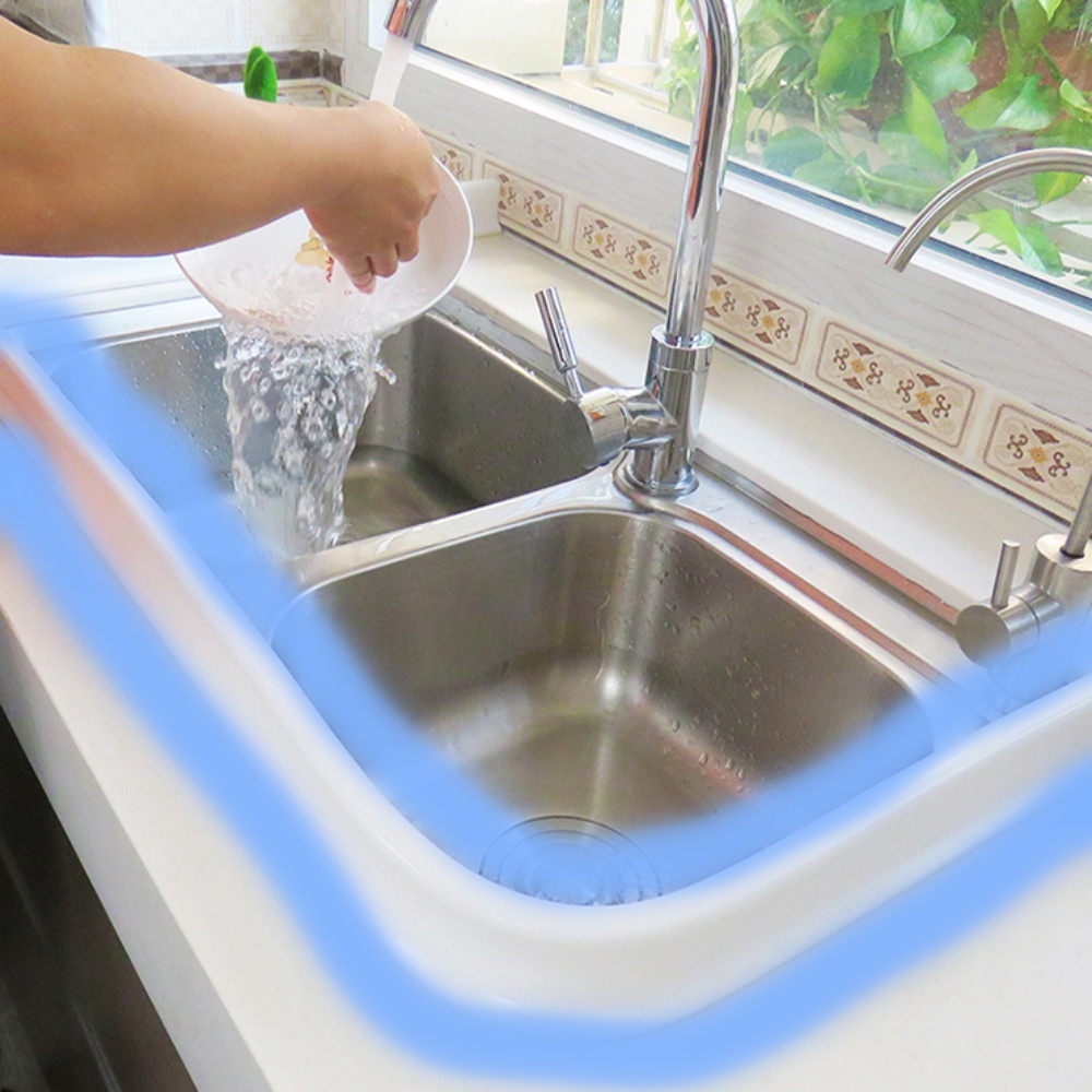 싱크대물막이 실리콘물막이 물튐방지 세면대 가림막 설걷이 워터가드 3cm일반형20cm