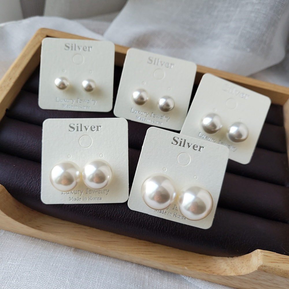 925 실버 국산 고급 진주 8mm 10mm 16mm 펄 귀걸이