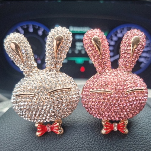 도그독 명품 큐빅 레빗버니 차량용 방향제 고급 자동차 토끼 디퓨저 블랙체리