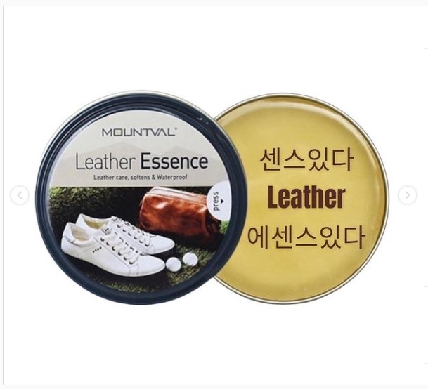 마운트발 레더에센스 가죽 코팅제 광택제 가죽 에센스 골프화 등산화 방수 전용스펀지포함 이미지