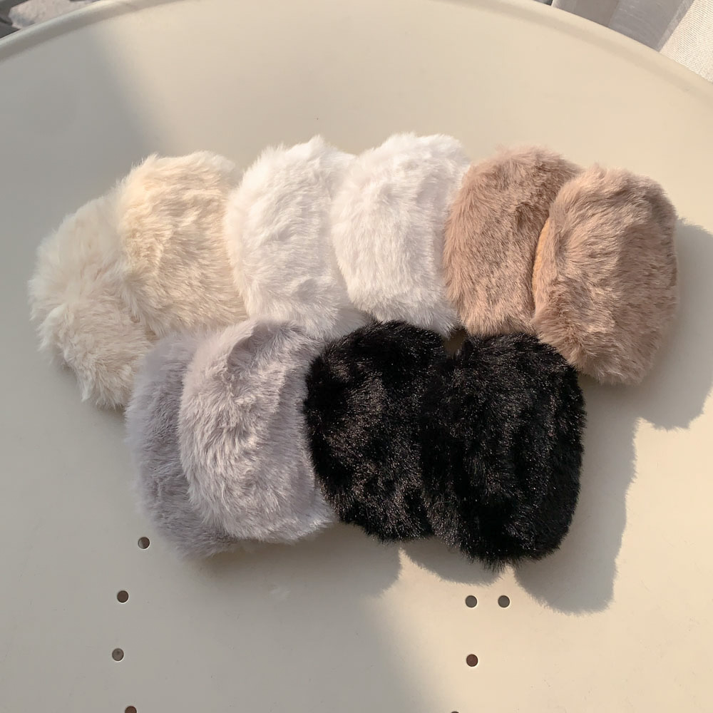 [1쌍/2pcs] 따뜻한 똑딱이 양털 뽀글이 퍼 융털 기모 끈없는 귀마개 5color 상세 이미지 54