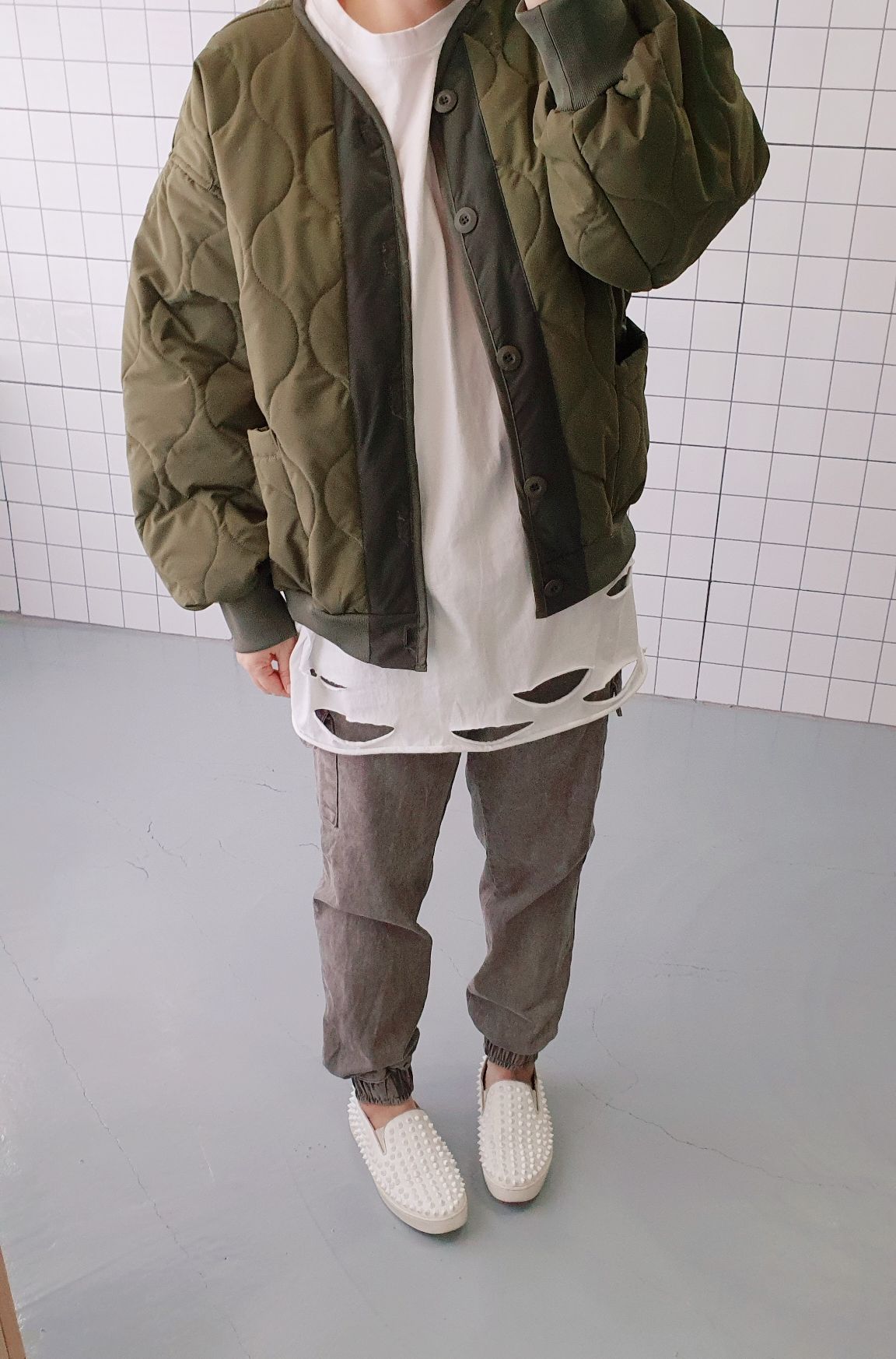 (무배) 이너룩 빈티지 면 반소매 티셔츠 - 상세 이미지 4