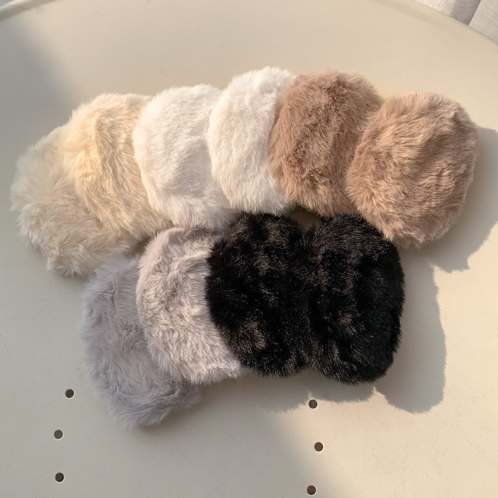 [1쌍/2pcs] 따뜻한 똑딱이 양털 뽀글이 퍼 융털 기모 끈없는 귀마개 5color 상세 이미지 51