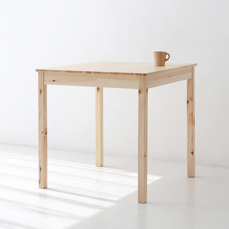 PREKT 원목테이블 74x74 소나무 5784.4710