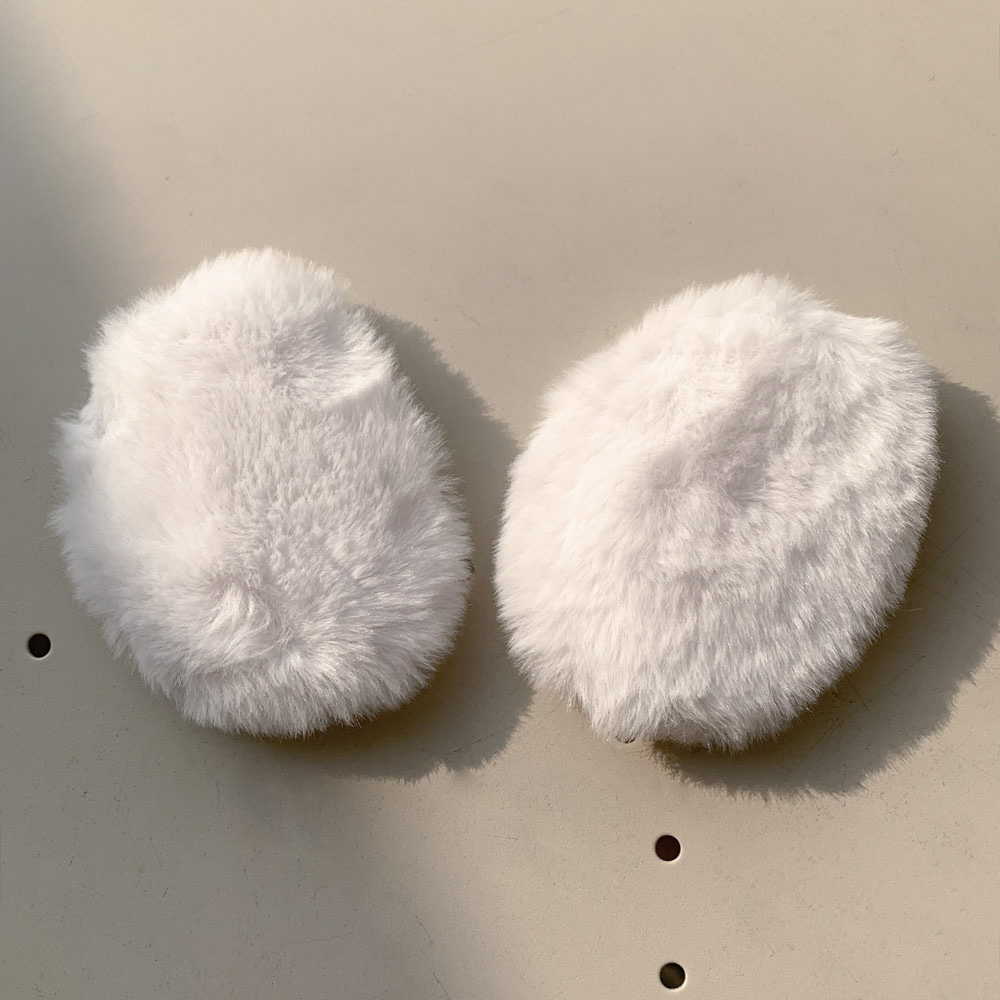 [1쌍/2pcs] 따뜻한 똑딱이 양털 뽀글이 퍼 융털 기모 끈없는 귀마개 5color 상세 이미지 77