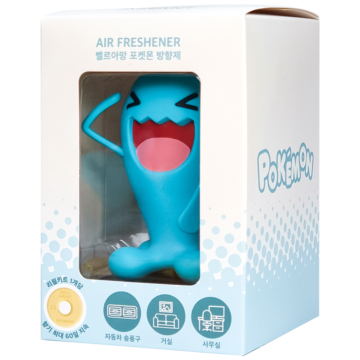 벨르아망 포켓몬스터 캐릭터 피규어 차량용 방향제 송풍구 디퓨저 메타몽 블랙체리