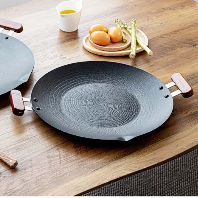 캠핑용 그리들 손잡이 전골 깊은 그리들 35cm 대형 무쇠그리들