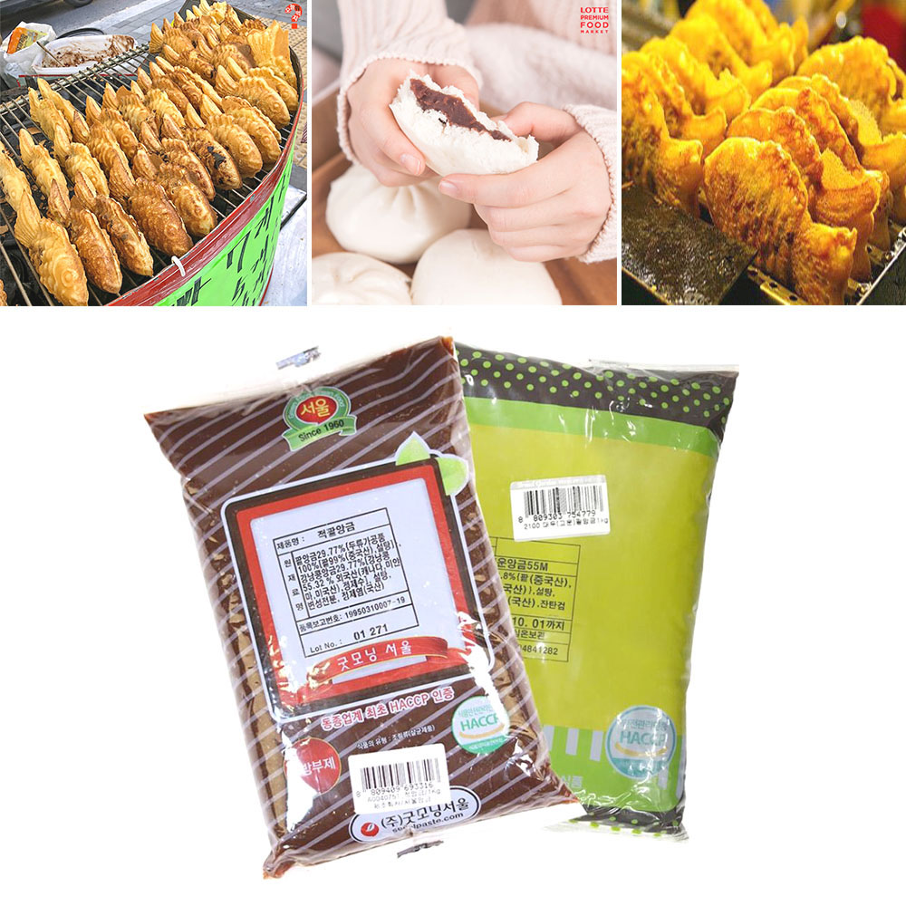 맛있는 적팥 팥앙금 1kg 붕어빵 호두과자 홈베이킹 떡재료 - 메인 이미지