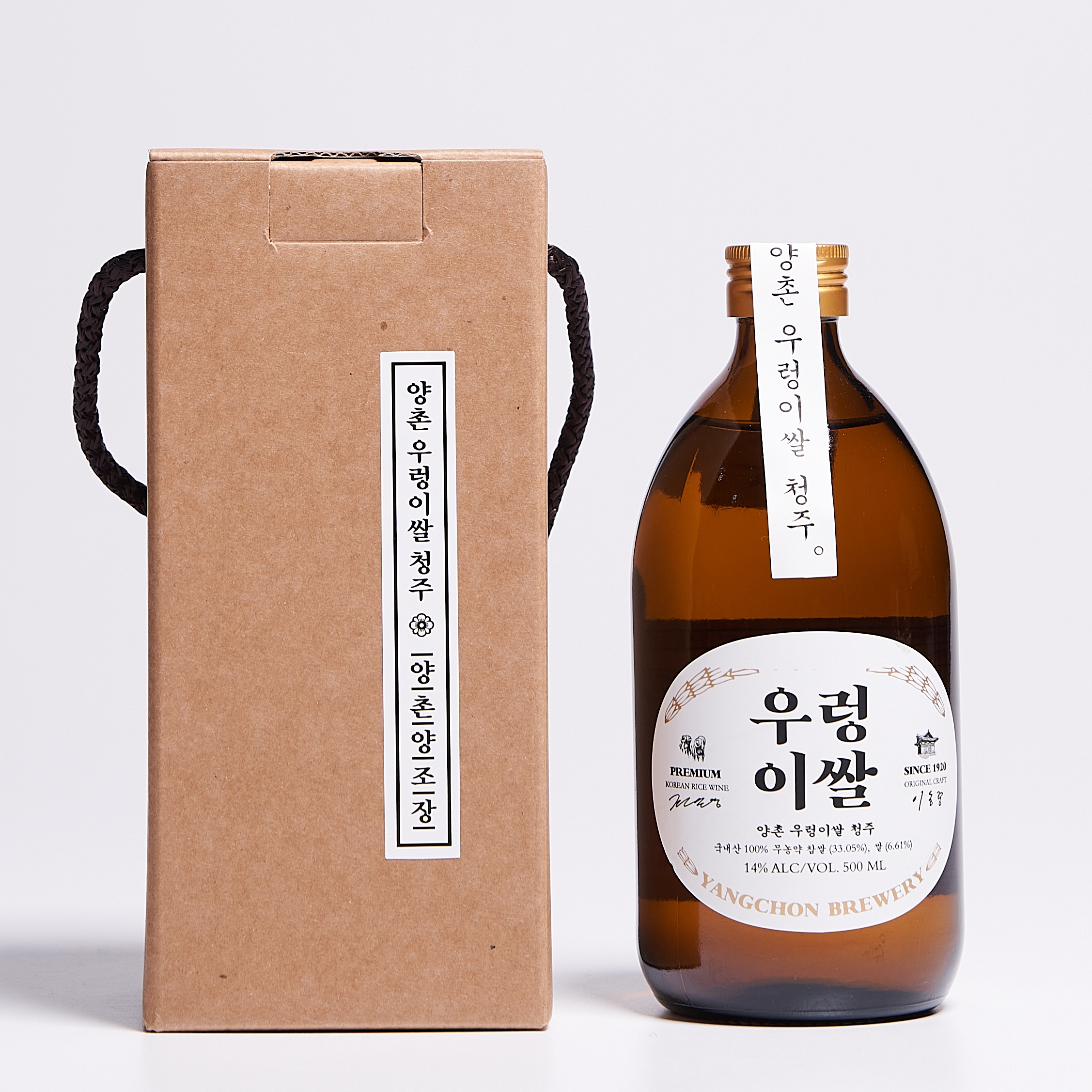 우렁이쌀청주 14도 500ml 양촌양조 논산청주 전통 술 - 상품 이미지