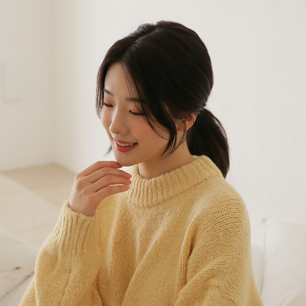 앞머리가발 롱 사이드뱅 똑딱이 부분 헤어피스 가발 - 상품 이미지